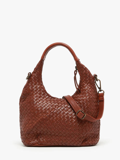 Cross Body Tas Parma Leder Basilic pepper Bruin parma BPAR03 ander zicht 4